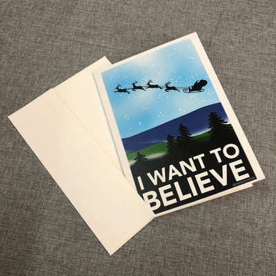 I WANT TO BELIEVE Christmas card